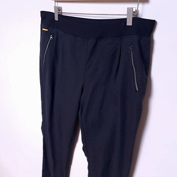 Lole Jala XL Womens Pants Black Lightweight Athleisure Linen Blend - Picture 5 of 15